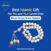 White Feroza Stone Tasbeeh (Original) 33 Beads | Dar Ul Muslim