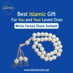 White Feroza Stone Tasbeeh (Original) 33 Beads | Dar Ul Muslim